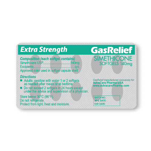 Gas Relief Capsules (blister of 10 capsules)