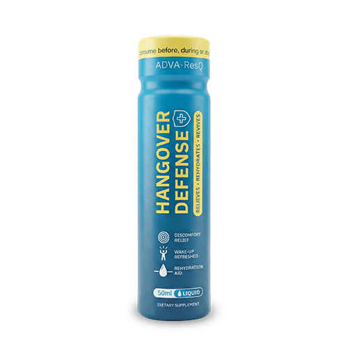 Boisson Post-Alcool (AdvaLife Adva-ResQ 50ml flacon avec DHM, NAC et électrolytes pour une récupération rapide et le soutien à la détoxification du foie.)