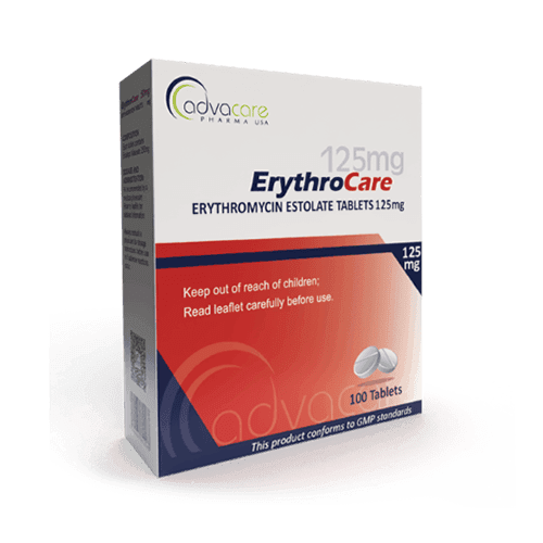 Comprimidos de Estolato de Eritromicina (caja de 100 comprimidos)