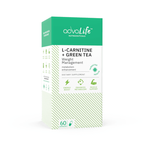 Cápsulas de L-Carnitina + Té Verde (caja de frasco)