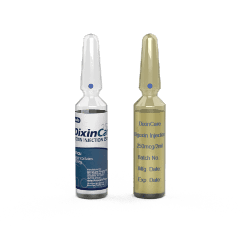 Digoxin Injection (1 ampoule ceramic printing and 1 ampoule labelling)