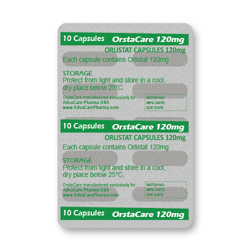 Capsules d'Orlistat (blister de 10 capsules)