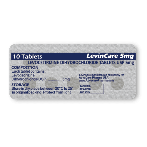 Comprimés de Lévocetirizine (blister de 10 comprimés)