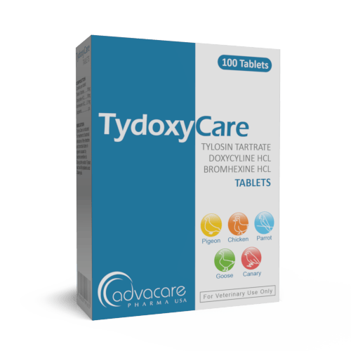 Tylosine Tartrate + Doxycycline HCL + Bromhexine HCL Comprimés (boîte de 100 comprimés)