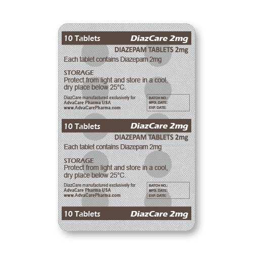 Comprimés de Diazépam (blister de 10 comprimés)