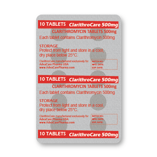 Claritromicina Comprimidos (blister de 10 comprimidos)