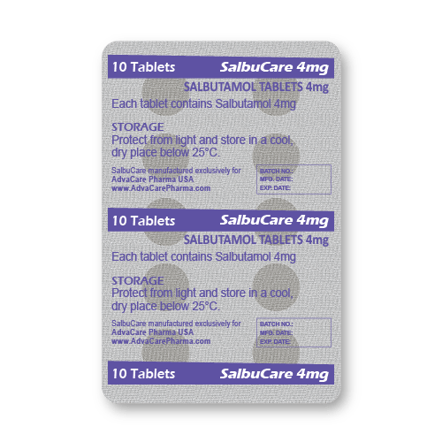 Salbutamol Comprimidos (blister de 10 comprimidos)