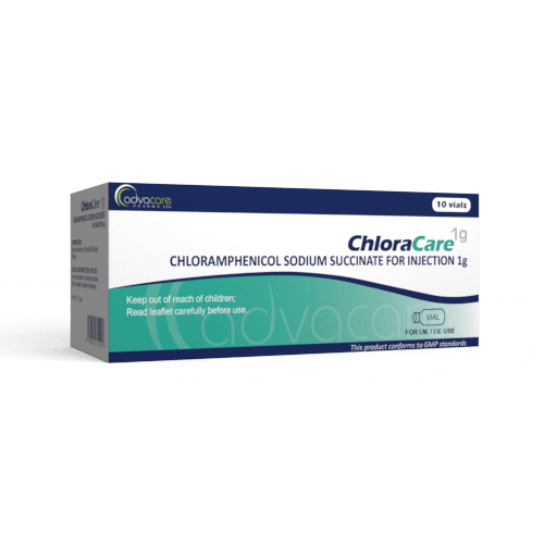 Cloranfenicol Succinato Sódico para Inyección (caja de 10 viales)