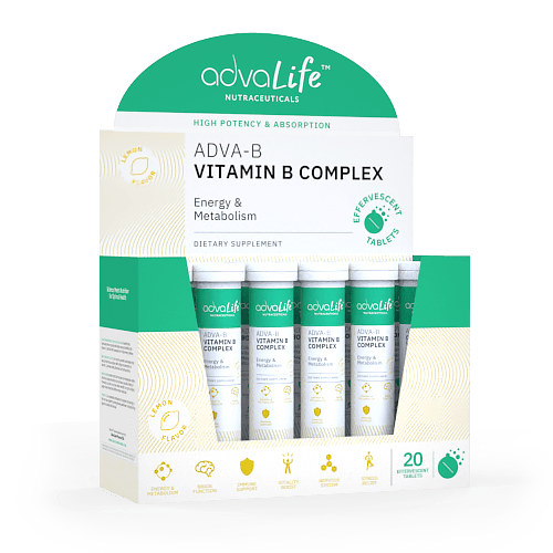 Vitamin B Complex Effervescent Tablets (box of 12 tubes)