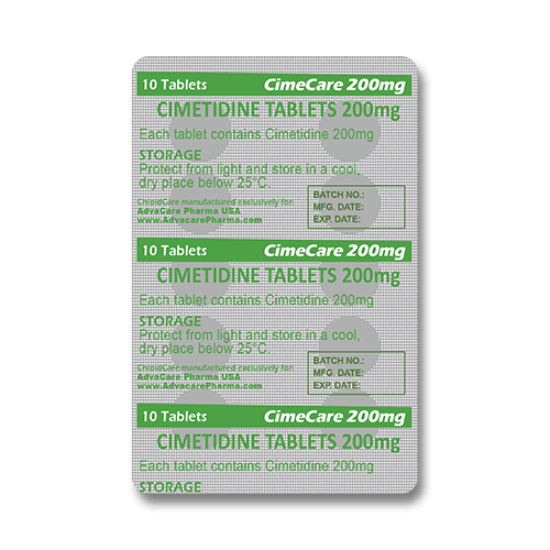 Cimetidine Tablets (blister of 10 tablets)