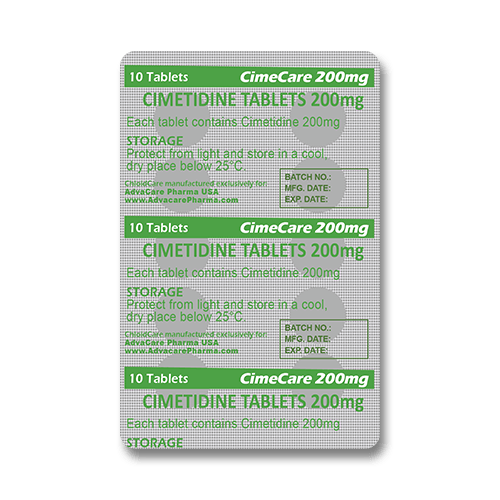 Cimetidine Tablets (blister of 10 tablets)