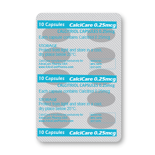 Calcitriol Capsules (blister of 10 capsules)