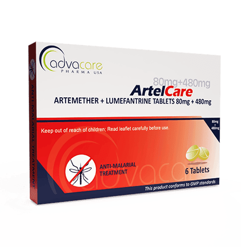 Comprimidos de Arteméter + Lumefantrina (caja de 6 comprimidos)