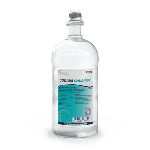 Solución salina (Cloruro de Sodio)