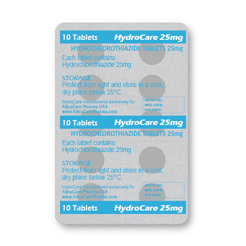 Hydrochlorothiazide Tablets (blister of 10 tablets)