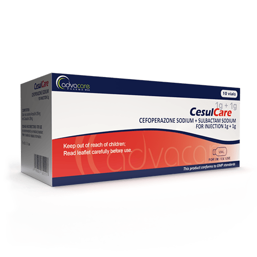 Cefoperazona Sódica + Sulbactam Sódico para Inyección (caja de 10 viales)