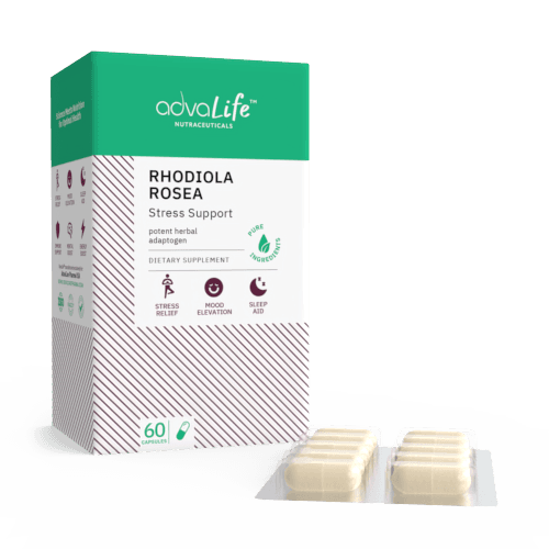Cápsulas de Rhodiola Rosea (1 caja y 1 burbuja)