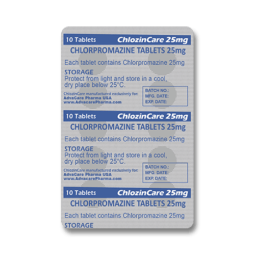 Comprimés de Chlorpromazine (blister de 10 comprimés)