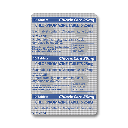 Chlorpromazine Tablets (blister of 10 tablets)