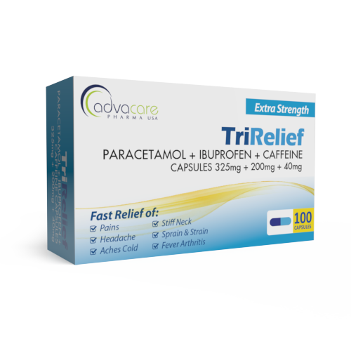 Paracetamol Ibuprofen Caffeine Capsules Advacare Pharma